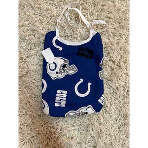 Indianapolis Colts Baby Bib Clothing Protector Blue Sports Theme Handmade